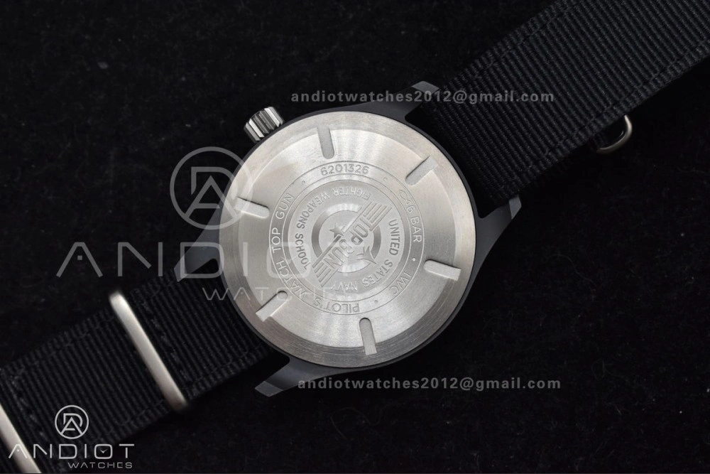 Pilot's Watch Top Gun Black Ceramic IW326901 V7F 1:1 Best Edition on Black Nylon Strap A Refined 292