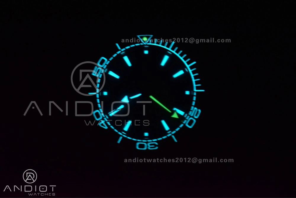 Planet Ocean 43.5mm SS VSF 1:1 Best Edition Brown Bezel Sand Dial on Sand Rubber Strap A8900 Super Clone Unisex 40