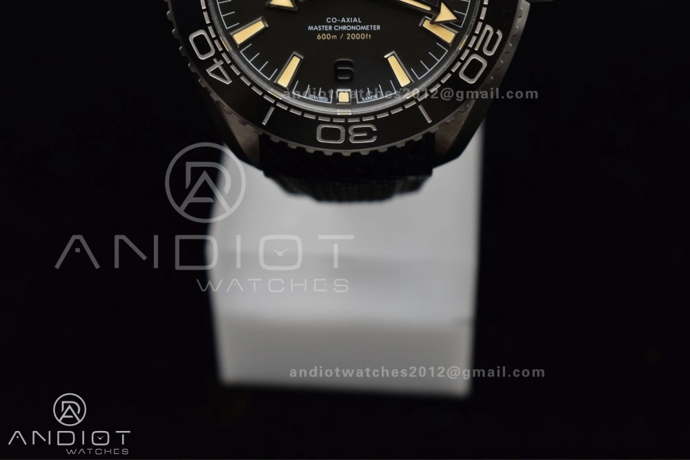 Planet Ocean 43.5mm SS VSF 1:1 Best Edition Gray Bezel Gray Dial on Black Rubber Strap A8900 Super Clone Unisex 38
