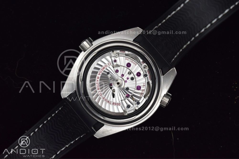 Planet Ocean 43.5mm SS VSF 1:1 Best Edition Gray Bezel Gray Dial on Black Rubber Strap A8900 Super Clone Unisex 38