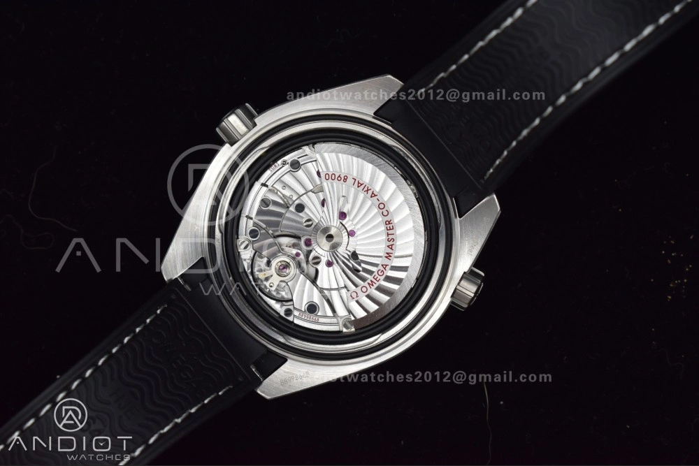 Planet Ocean 43.5mm SS VSF 1:1 Best Edition Gray Bezel Gray Dial on Black Rubber Strap A8900 Super Clone Unisex 38
