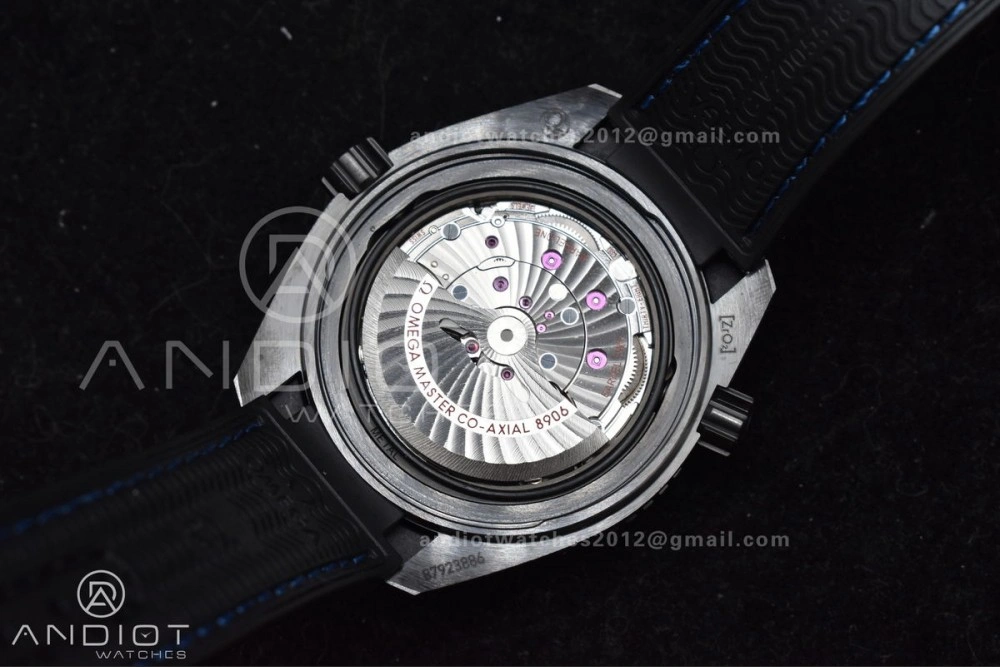 HighQuality Planet Ocean 45.5mm Deep Black Blue Real Ceramic VSF 1:1 Best Edition on Black Nylon Strap A8906 Super Clone 1023