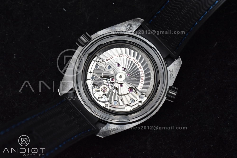 HighQuality Planet Ocean 45.5mm Deep Black Blue Real Ceramic VSF 1:1 Best Edition on Black Nylon Strap A8906 Super Clone 1023