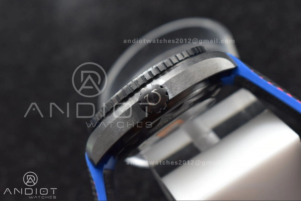 Effortless Planet Ocean 45.5mm Deep Black Real Ceramic VSF 1:1 Best Edition on Black Nylon Strap A8906 Super Clone 43