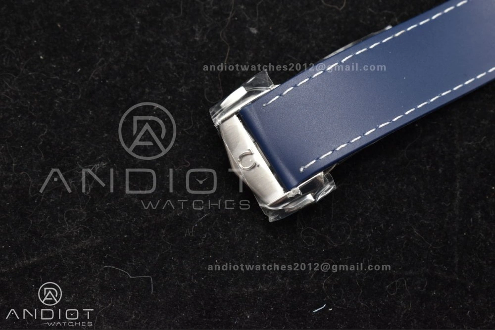 Planet Ocean 600M Co-Axial GMT 43.5mm VSF 1:1 Best Edition Blue Dial Blue Ceramic Bezel on Rubber Strap A8605 Super Clone Trendsetting 1009