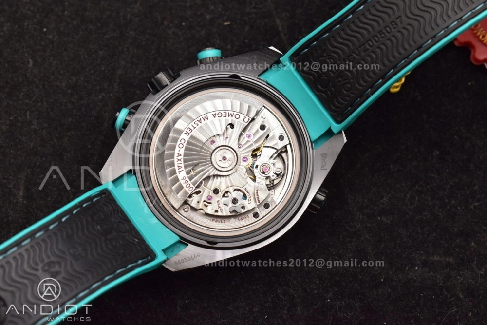 Planet Ocean Master Chrono Deep Black Ceramic M+SF 1:1 Best Edition Black Dial on Black Rubber Strap A Stylish 52