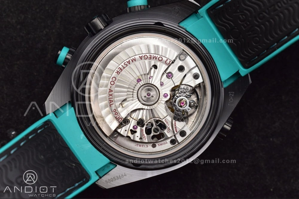 Planet Ocean Master Chrono Deep Black Ceramic M+SF 1:1 Best Edition Black Dial on Black Rubber Strap A Stylish 52