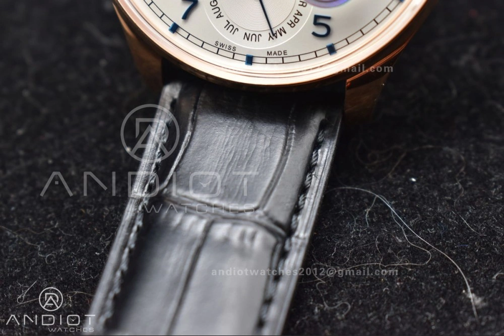 Portugieser Perpetual Calendar RG 5033 APSF 1:1 Best Edition White Dial on Black Leather Strap A52610 Clone HighPerformance 295