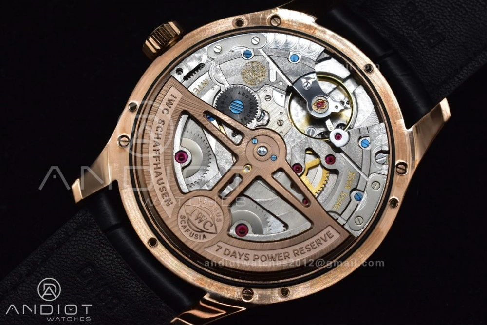 Portugieser Perpetual Calendar RG 5033 APSF 1:1 Best Edition White Dial on Black Leather Strap A52610 Clone HighPerformance 295