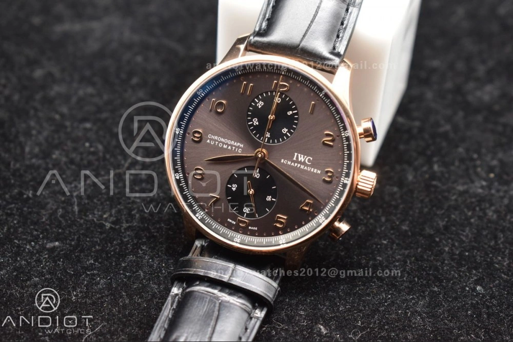 Portuguese Chrono IW371482 ZF 1:1 Best Edition on Black Leather Strap A7750 (Same Thickness as Genuine) Durable 281