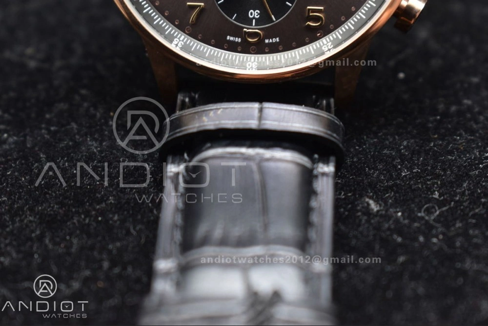 Practical Portuguese Chrono IW371482 ZF 1:1 Best Edition on Black Leather Strap A7750 (Same Thickness as Genuine) 444