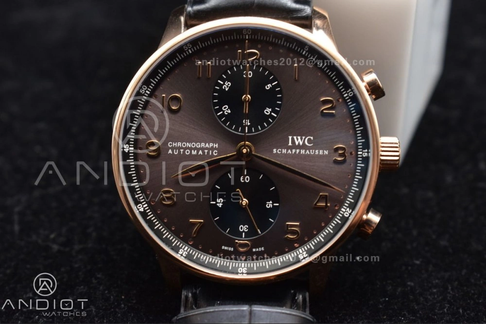 Practical Portuguese Chrono IW371482 ZF 1:1 Best Edition on Black Leather Strap A7750 (Same Thickness as Genuine) 444