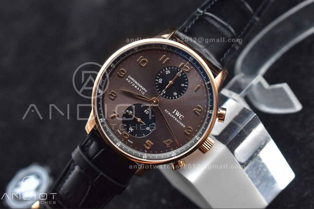 Practical Portuguese Chrono IW371482 ZF 1:1 Best Edition on Black Leather Strap A7750 (Same Thickness as Genuine) 444
