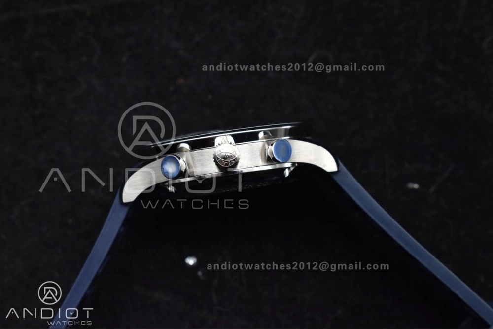 Portuguese Chrono IW3716 Z+F 1:1 Best Edition White Blue Dial on Blue Rubber Strap A WeatherProof 1011