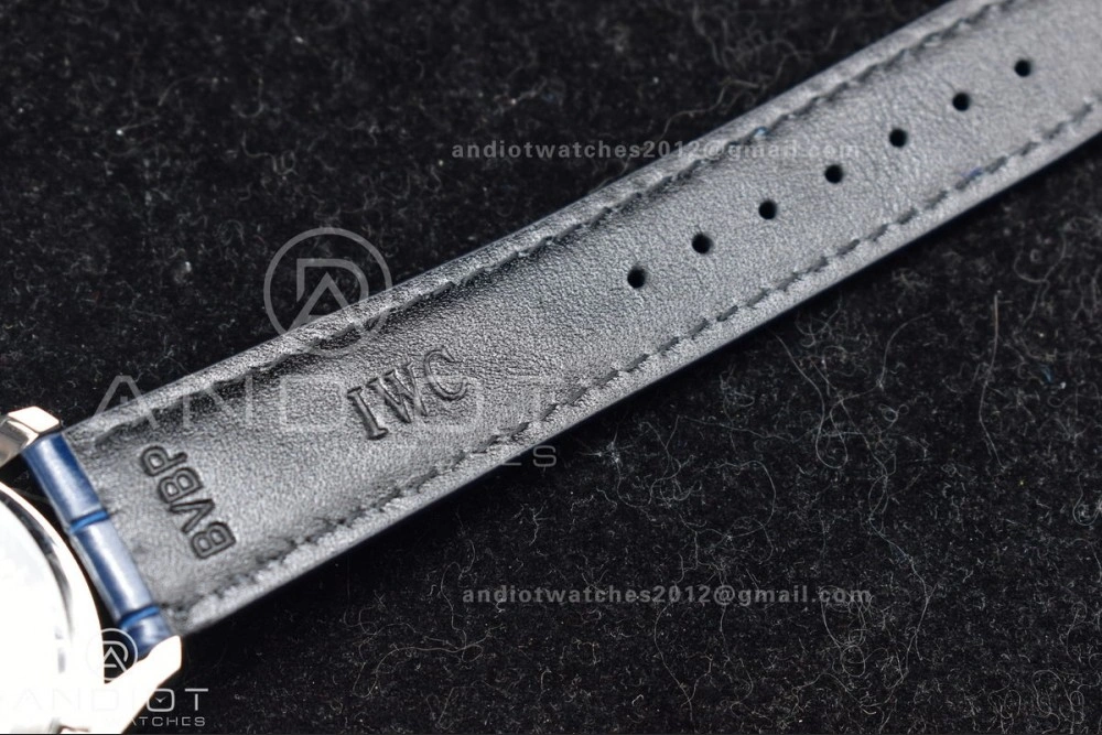 SmartChoice Portuguese Chrono IW371620 ZF 1:1 Best Edition White Blue Dial on Blue Leather Strap A 1019