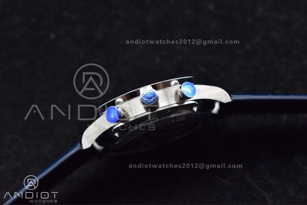 SmartChoice Portuguese Chrono IW371620 ZF 1:1 Best Edition White Blue Dial on Blue Leather Strap A 1019