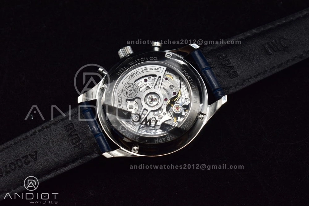 SmartChoice Portuguese Chrono IW371620 ZF 1:1 Best Edition White Blue Dial on Blue Leather Strap A 1019