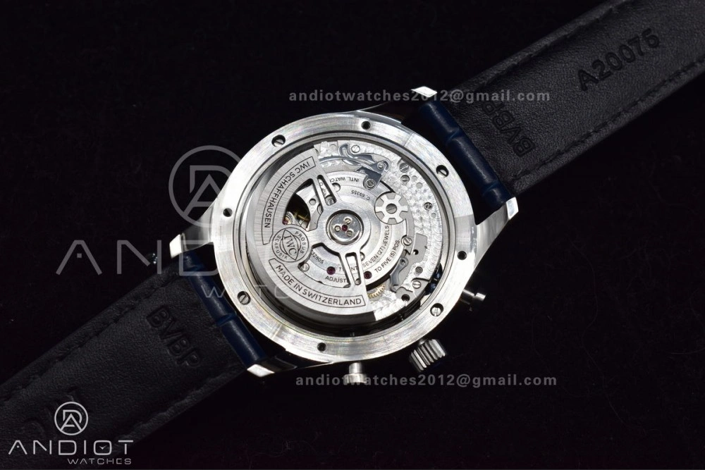 SmartChoice Portuguese Chrono IW371620 ZF 1:1 Best Edition White Blue Dial on Blue Leather Strap A 1019