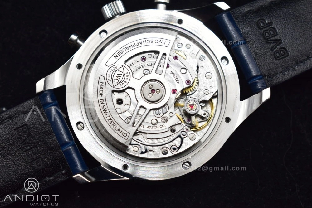 SmartChoice Portuguese Chrono IW371620 ZF 1:1 Best Edition White Blue Dial on Blue Leather Strap A 1019