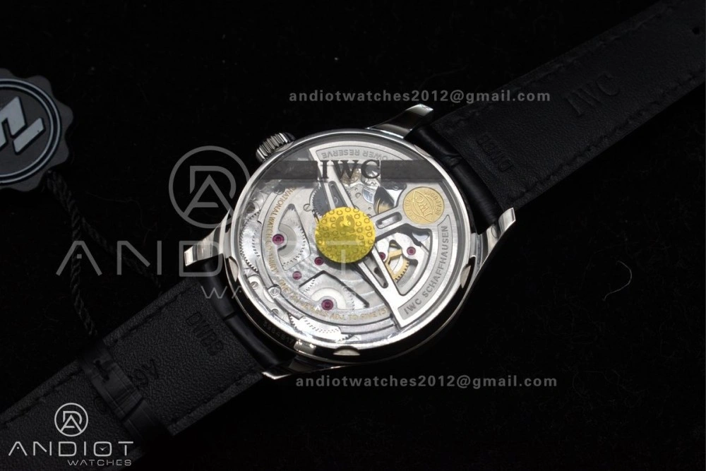 Durable Portuguese Real PR IW500714 ZF 1:1 Best Edition Red Dial on Black Leather Strap A52010 V 1022