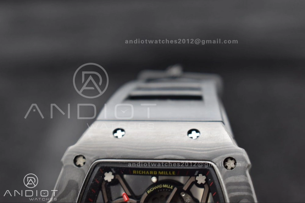 RM035-02 KUF Best Edition Skeleton Dial Red on Black Rubber Strap MIYOTA Supportive 1026