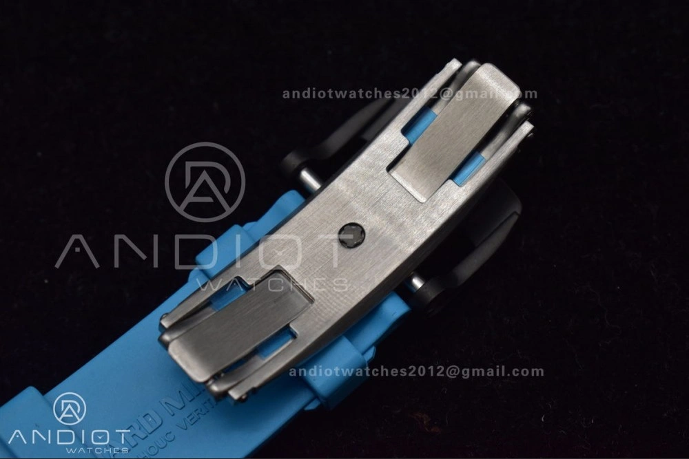 Refined RM035-02 KUF Best Edition Skeleton Dial Red on Blue Rubber Strap MIYOTA 1037