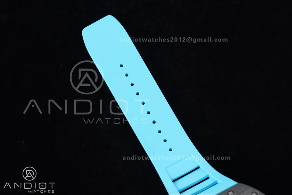 RM055 NTPT APSF 1:1 Best Edition Blue Inner Bezel Blue Crown On Blue Rubber Strap RMUL2 Super Clone Youthful 1228