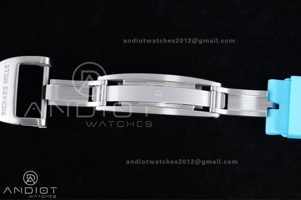 RM055 NTPT APSF 1:1 Best Edition Blue Inner Bezel Blue Crown On Blue Rubber Strap RMUL2 Super Clone Youthful 1228