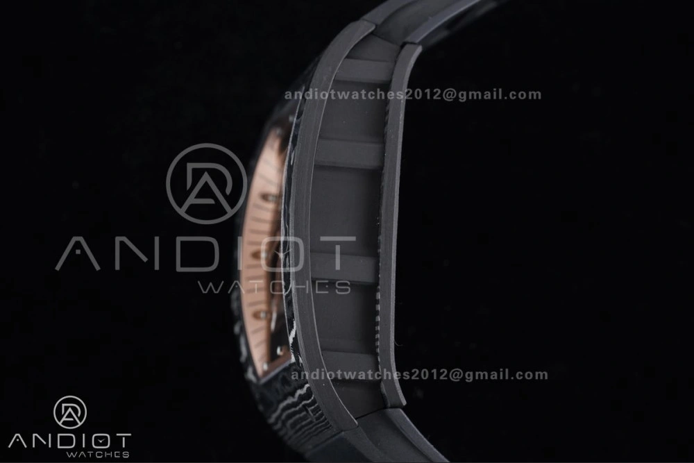 Efficient RM055 NTPT APSF 1:1 Best Edition RG Inner Bezel Black Crown On Black Rubber Strap RMUL2 Super Clone 1243
