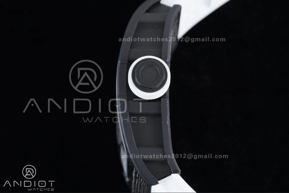 UrbanStyle RM055 NTPT APSF 1:1 Best Edition White Bezel Red Crown on Rubber Strap RMUL2 Super Clone 1231