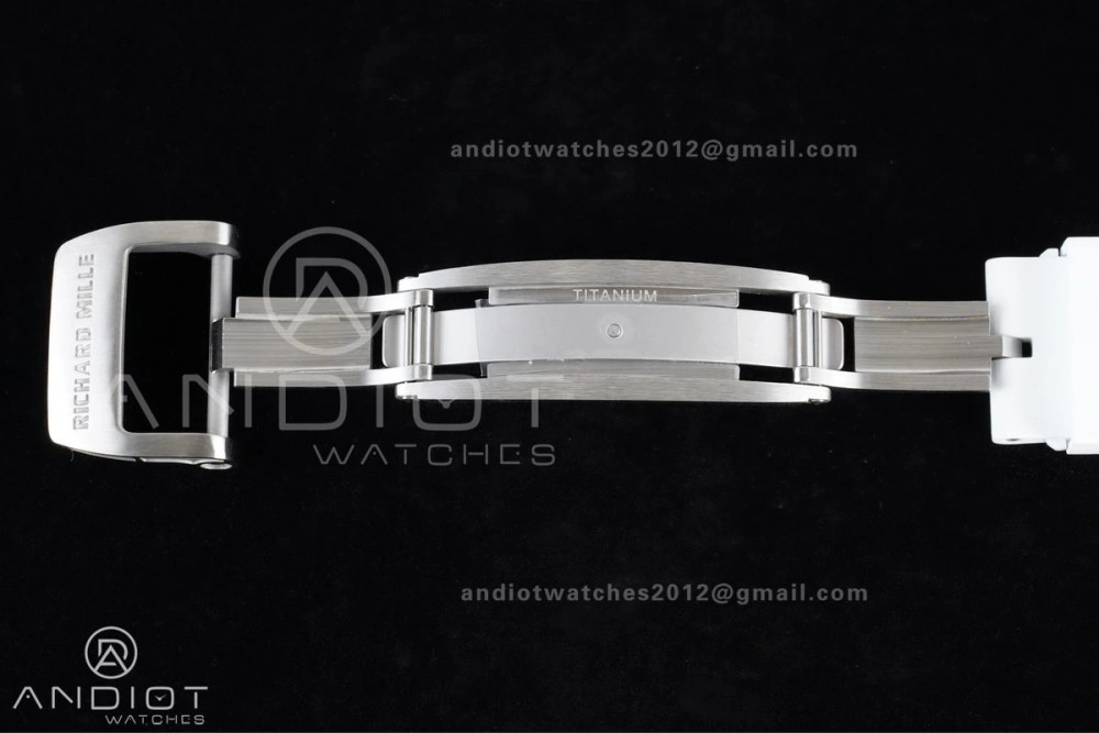 RM061 White Ceramic APSF 1:1 Best Edition on White Rubber Strap RMUL2 Super Clone Popular 1236