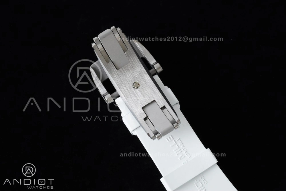 RM061 White Ceramic APSF 1:1 Best Edition on White Rubber Strap RMUL2 Super Clone Popular 1236