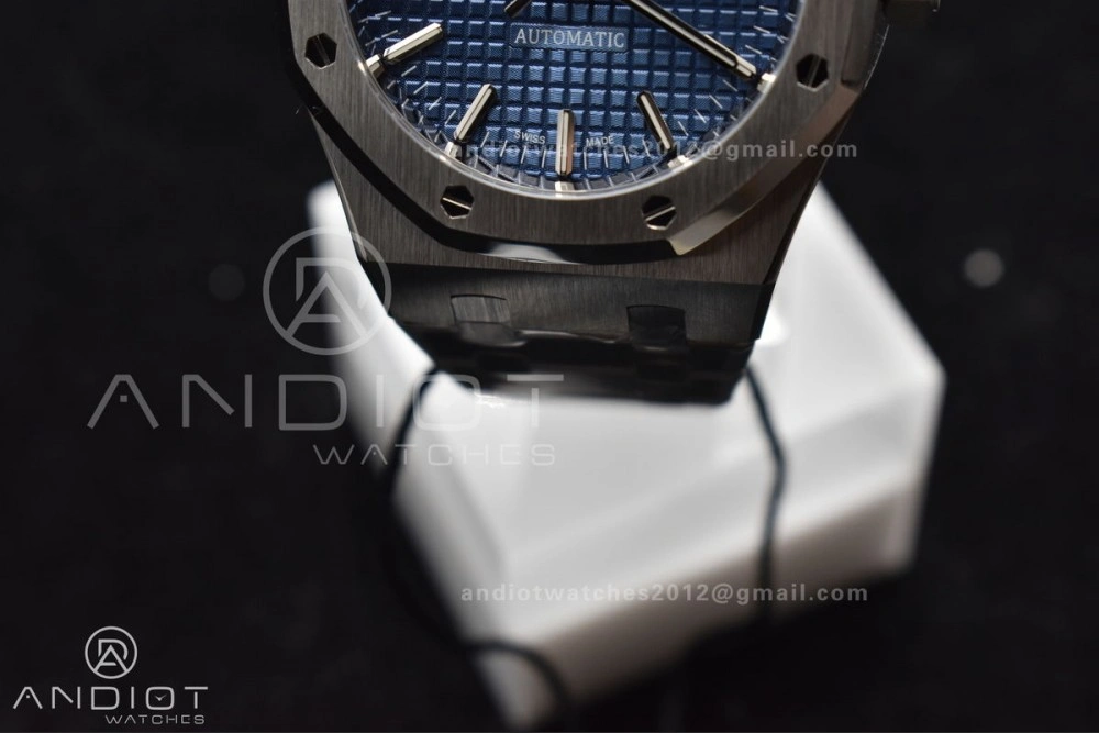 Royal Oak 37mm 15450 SS ZF 1:1 Best Edition Blue Textured Dial on SS Bracelet SA3120 Super Clone BestValue 1029
