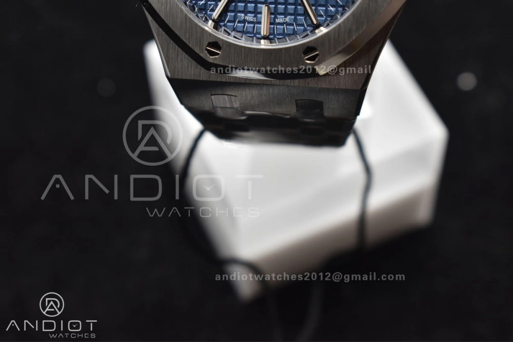 Royal Oak 37mm 15450 SS ZF 1:1 Best Edition Blue Textured Dial on SS Bracelet SA3120 Super Clone BestValue 1029