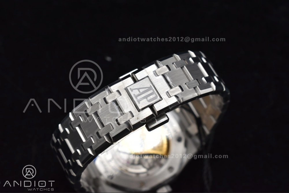 Royal Oak 37mm 15450 SS ZF 1:1 Best Edition Gray Textured Dial on SS Bracelet SA3120 Super Clone MultiPurpose 1030