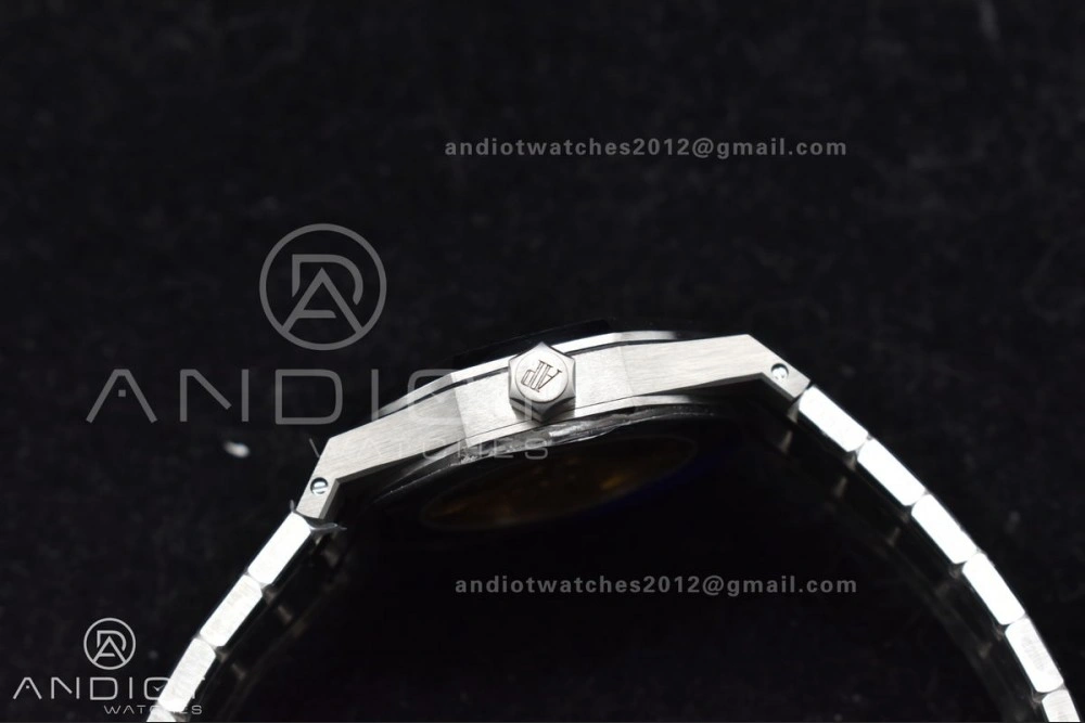 Royal Oak 37mm 15450 SS ZF 1:1 Best Edition Gray Textured Dial on SS Bracelet SA3120 Super Clone MultiPurpose 1030