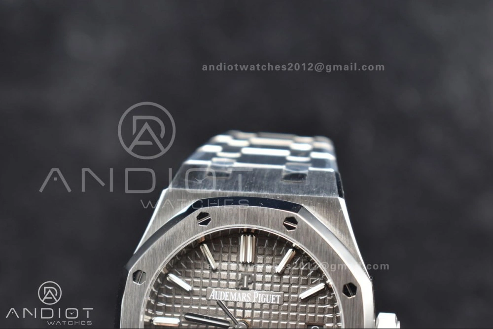 Royal Oak 37mm 15450 SS ZF 1:1 Best Edition Gray Textured Dial on SS Bracelet SA3120 Super Clone MultiPurpose 1030