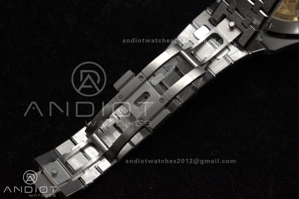 Tailored Royal Oak 37mm 15454 Frosted SS APSF 1:1 Best Edition Grey Textured Dial on SS Bracelet SA3120 Super Clone 100
