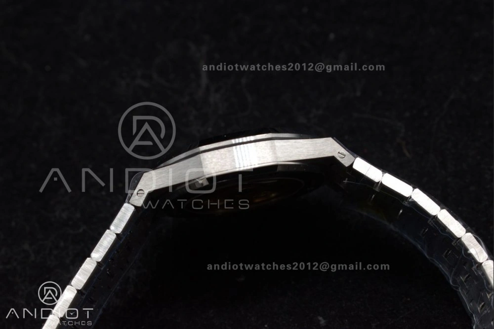 Tailored Royal Oak 37mm 15454 Frosted SS APSF 1:1 Best Edition Grey Textured Dial on SS Bracelet SA3120 Super Clone 100
