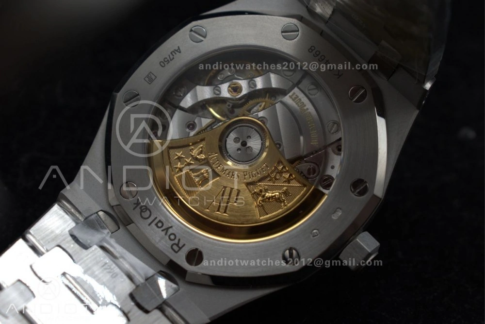 Tailored Royal Oak 37mm 15454 Frosted SS APSF 1:1 Best Edition Grey Textured Dial on SS Bracelet SA3120 Super Clone 100