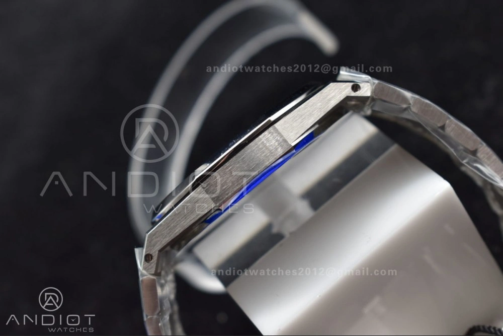 Efficient Royal Oak 39mm 15202 SS ZF 1:1 Best Edition Blue Textured Dial on SS Bracelet A 111