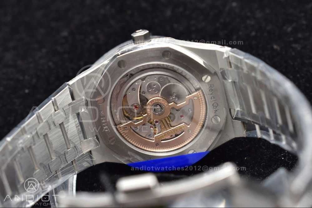 Efficient Royal Oak 39mm 15202 SS ZF 1:1 Best Edition Blue Textured Dial on SS Bracelet A 111