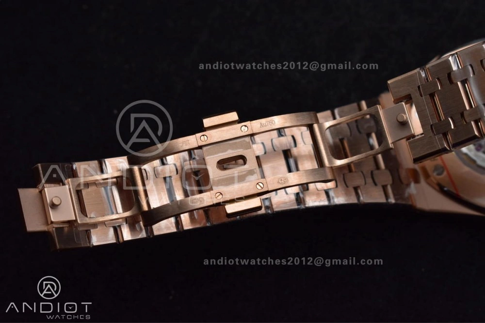 ZeroBulk Royal Oak 41mm 15400 RG APSF 1:1 Best Edition Blue Textured Dial on RG Bracelet SA3120 Super Clone V 126