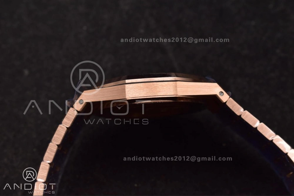 ZeroBulk Royal Oak 41mm 15400 RG APSF 1:1 Best Edition Blue Textured Dial on RG Bracelet SA3120 Super Clone V 126