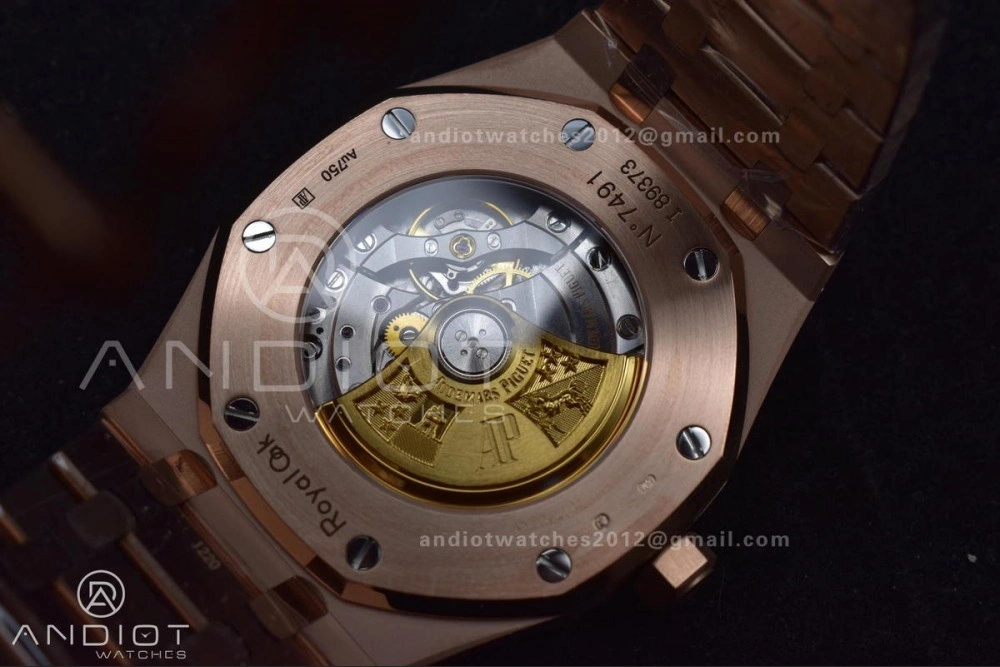 ZeroBulk Royal Oak 41mm 15400 RG APSF 1:1 Best Edition Blue Textured Dial on RG Bracelet SA3120 Super Clone V 126