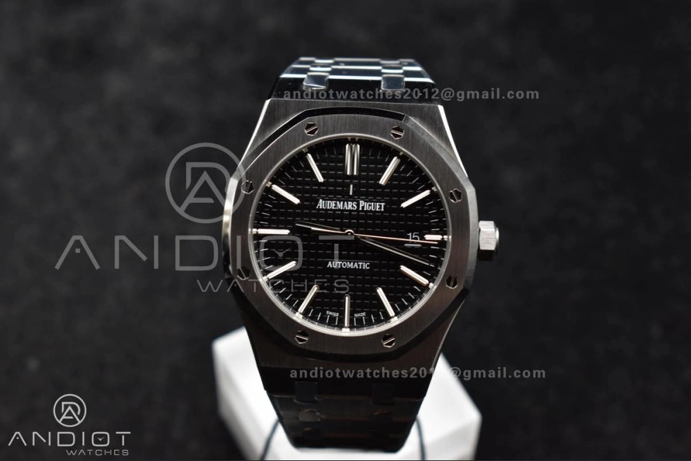 Royal Oak 41mm 15400 SS ZF 1:1 Best Edition Black Textured Dial on SS Bracelet A Thermal 137