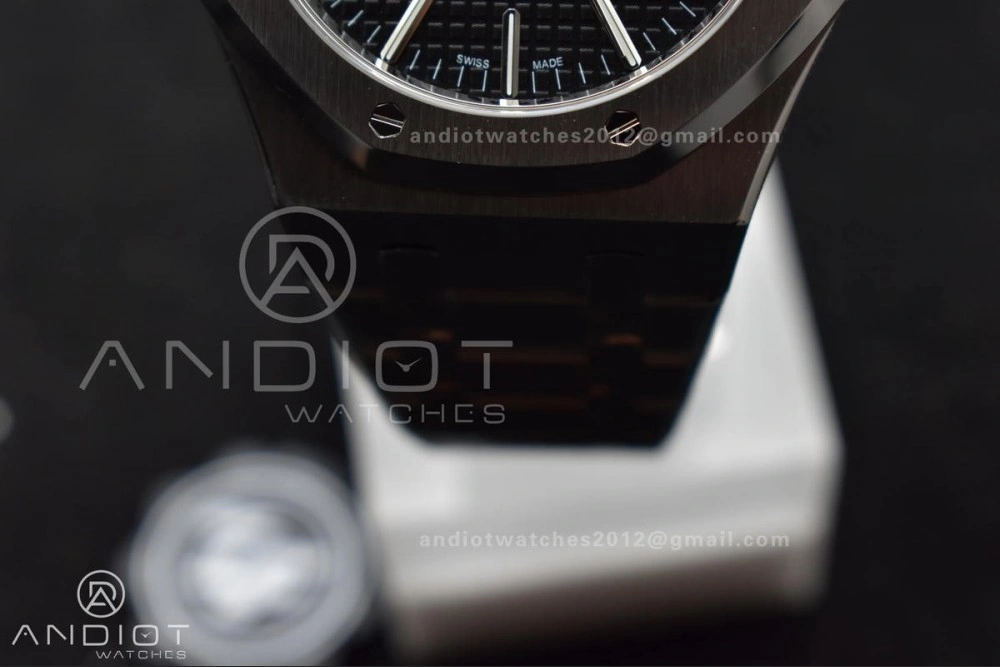 Royal Oak 41mm 15400 SS ZF 1:1 Best Edition Black Textured Dial on SS Bracelet A Thermal 137