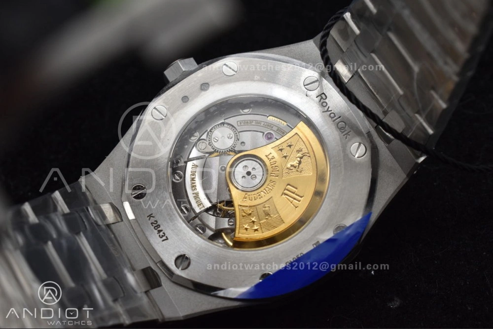 Royal Oak 41mm 15400 SS ZF 1:1 Best Edition Frosted Case Blue Textured Dial on SS Bracelet A Unisex 128