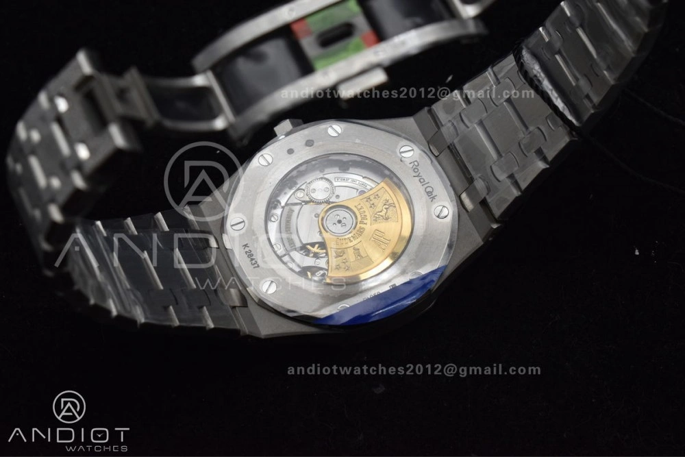 Royal Oak 41mm 15400 SS ZF 1:1 Best Edition Frosted Case Blue Textured Dial on SS Bracelet A Unisex 128