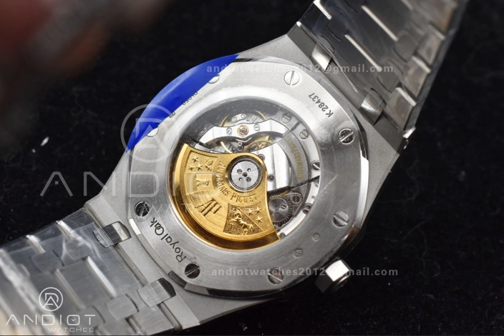 Royal Oak 41mm 15400 SS ZF 1:1 Best Edition Frosted Case Blue Textured Dial on SS Bracelet A Unisex 128